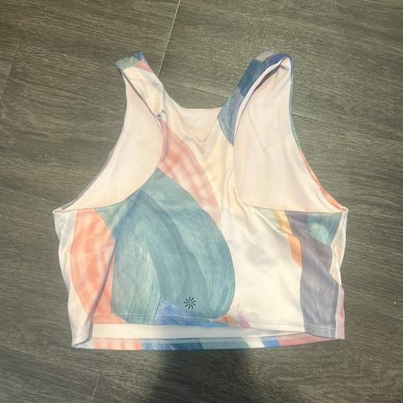 Athleta Conscious Crop Printed Vibrance Orchid Size S - Picture 4 of 4